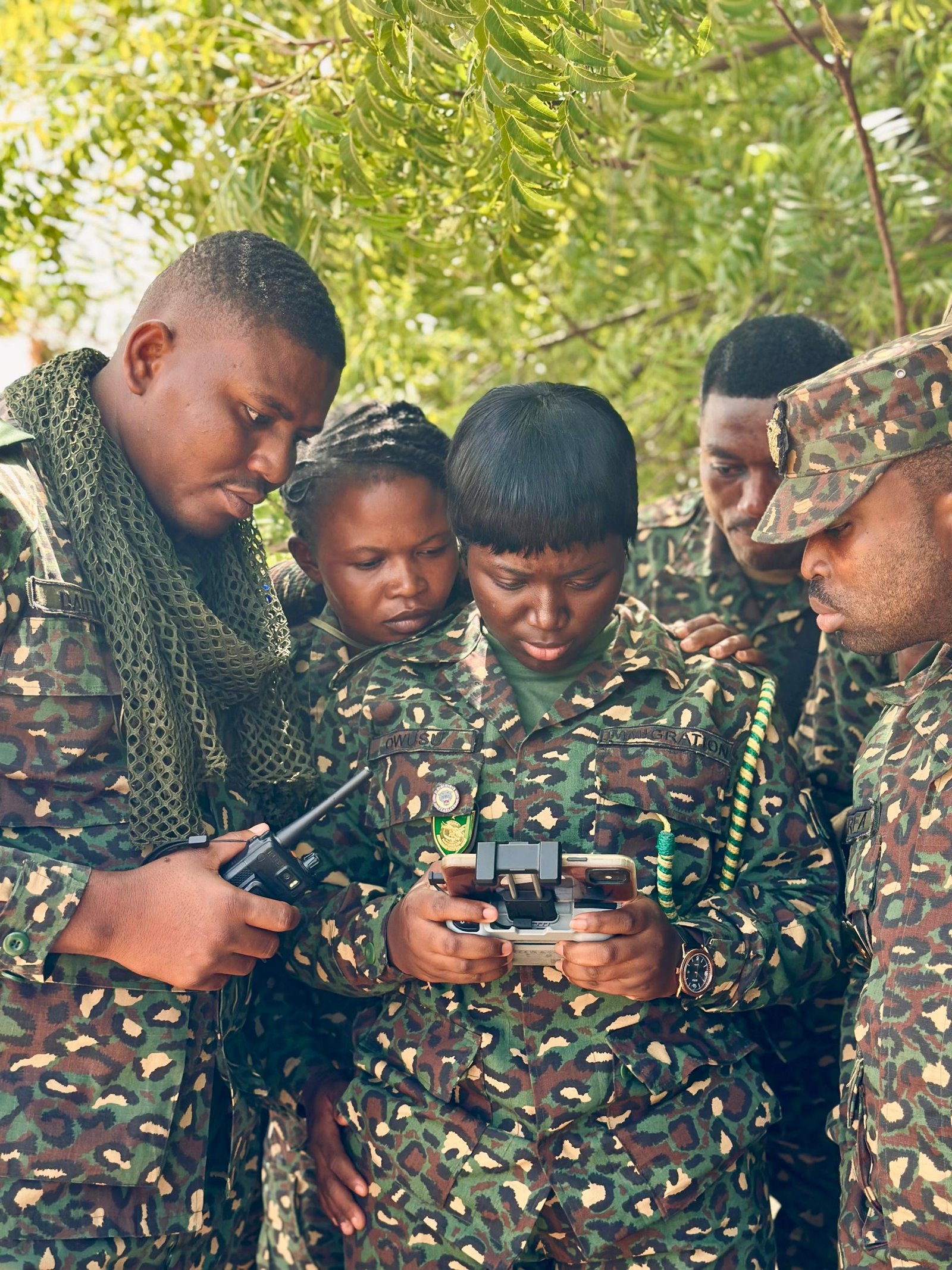 espiritech UAV trains Ghana immigration services on drone technology for reconnaissance