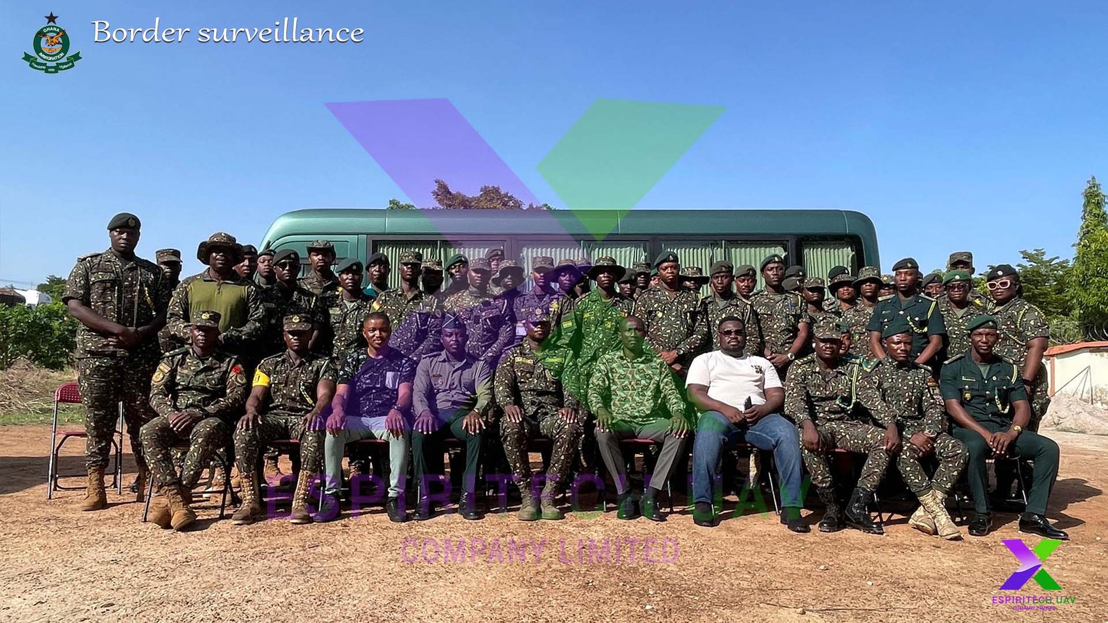 espiritech UAV trains Ghana immigration services on drone technology for reconnaissance